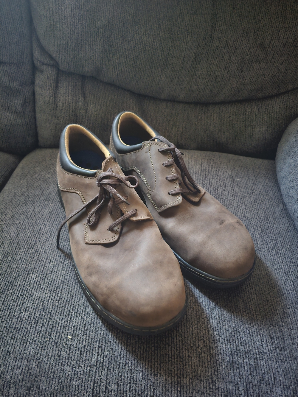 Timberland PRO Brown Leather Lace-Up Oxfords
